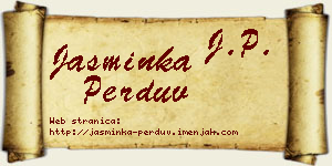 Jasminka Perduv vizit kartica